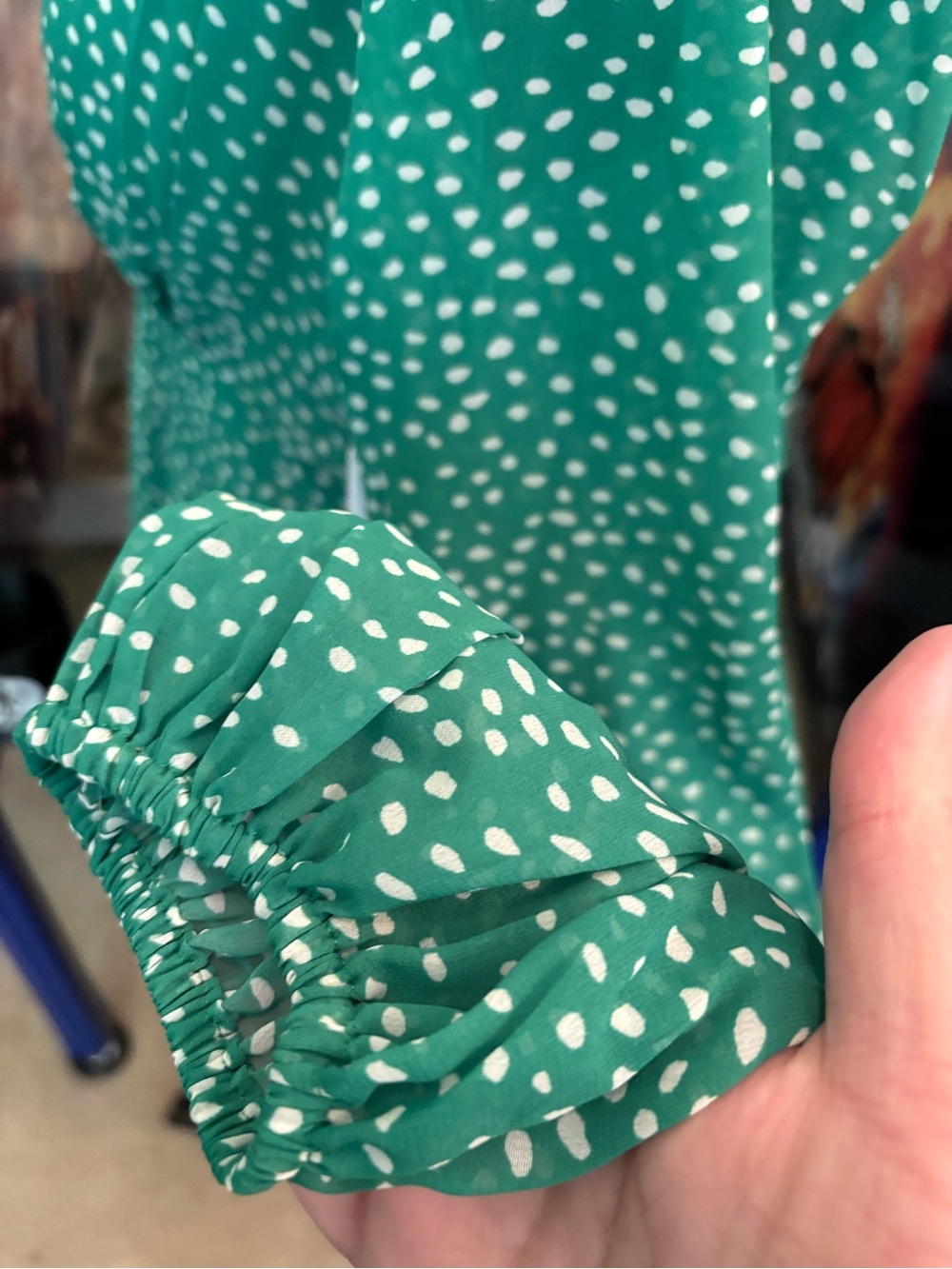 JAPNA MINI POLKADOT DRESS WITH TIE - Picture 5 of 11